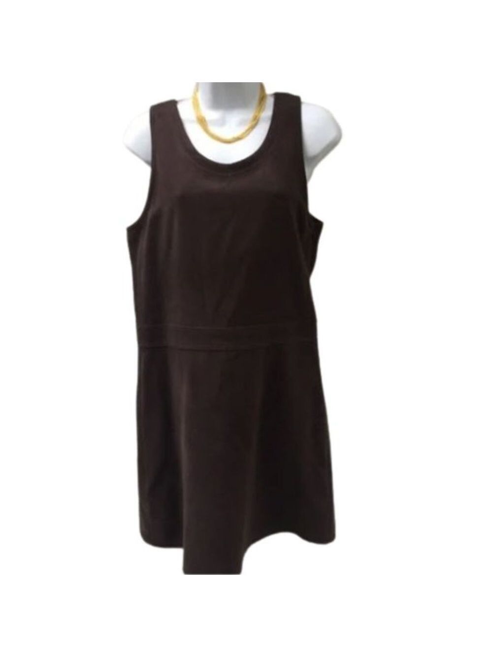 Talbots Petite Soft Brown Dress. Size PP. Pre-loved in‎ Excellent Condition